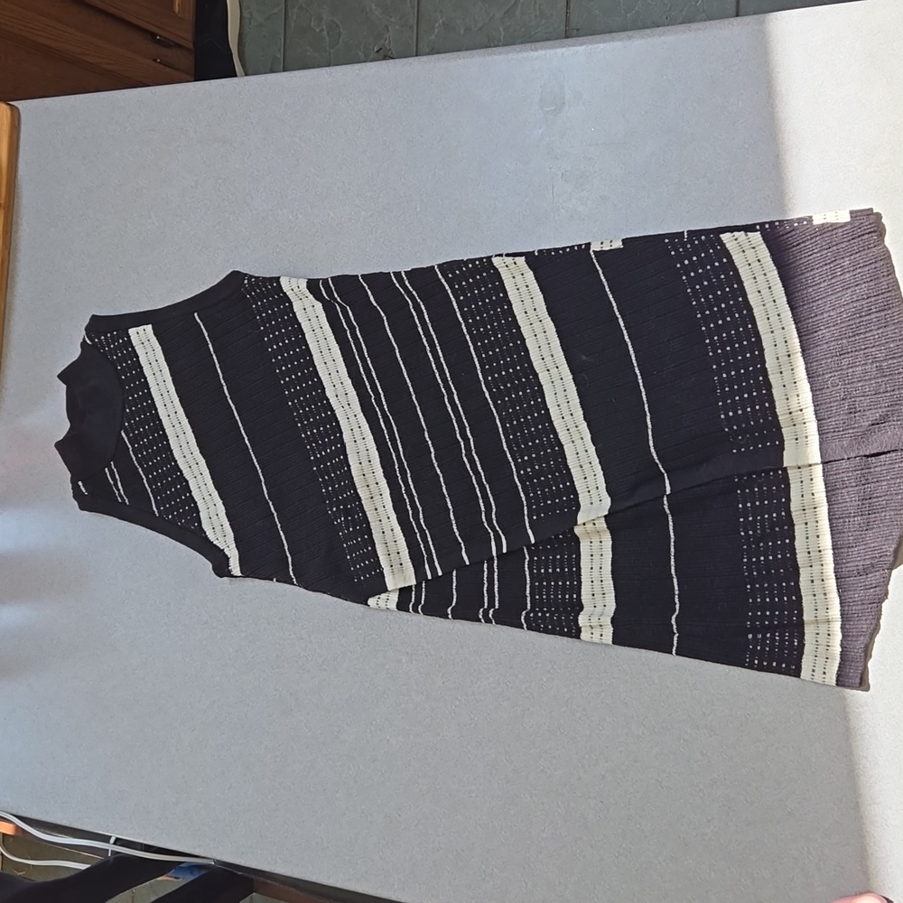 Black and white cotton dress